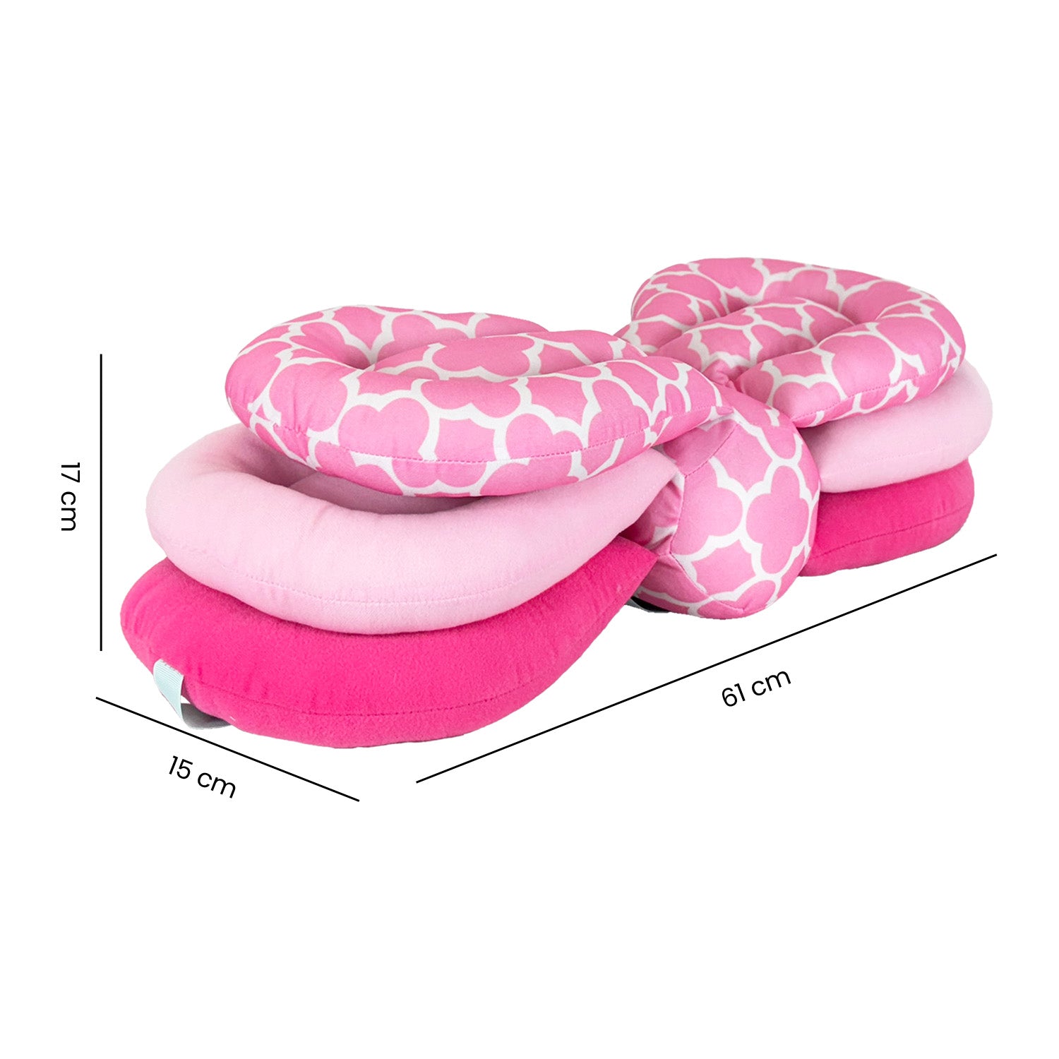 Almohada de Lactancia Ajustable Rosa Premium Baby PB-L102PK