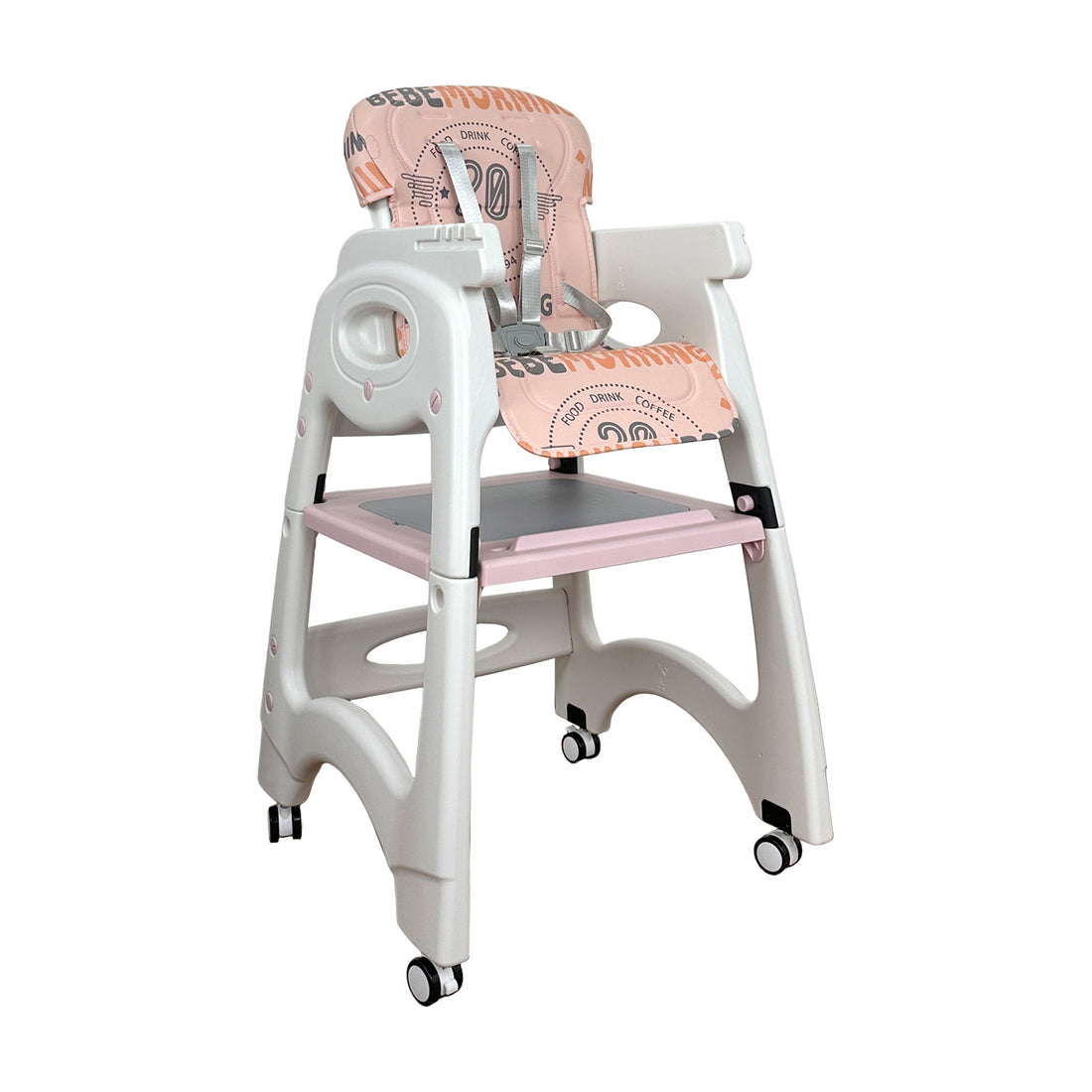 Silla Comedor Bebe Duna Happy Baby Rosa