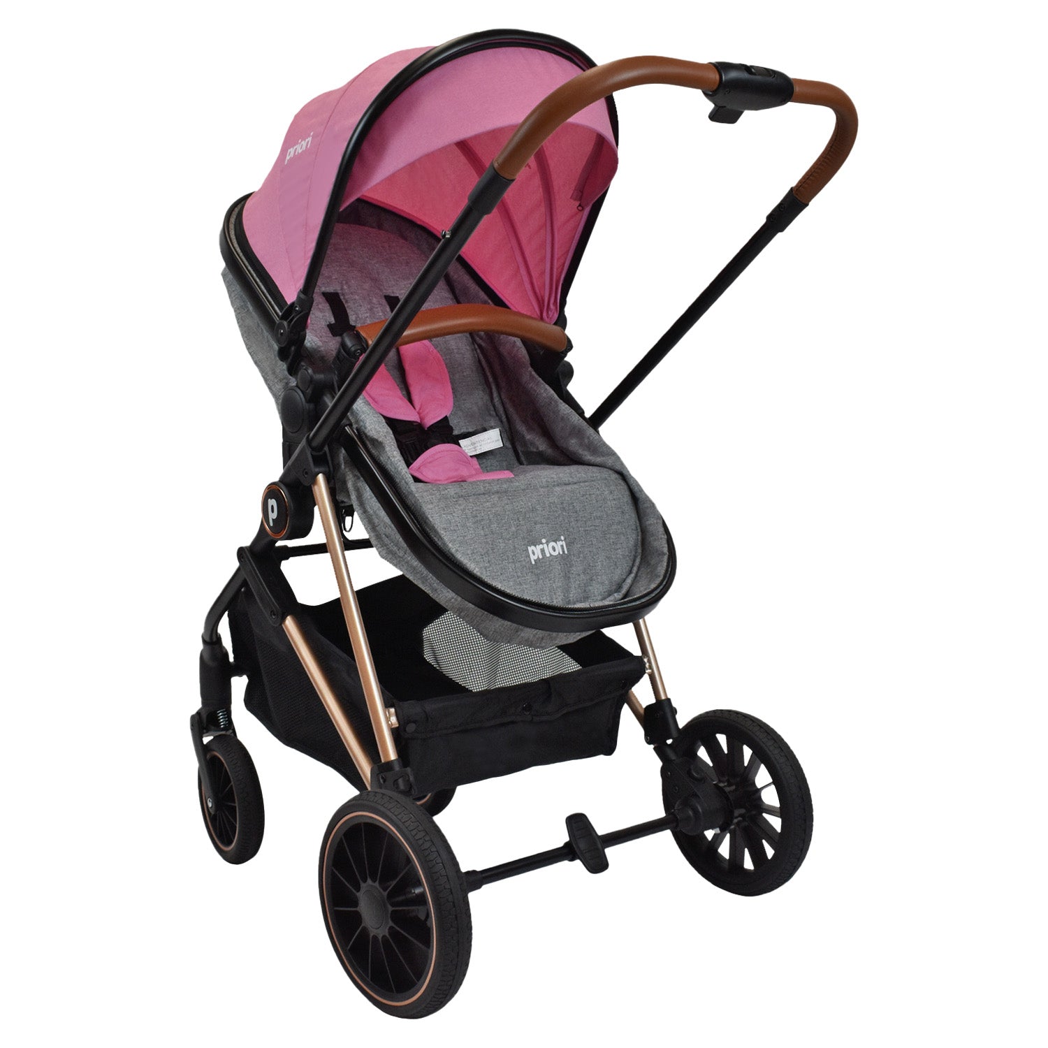 Coche Bebé Moisés Priori Ana Ts Rosado