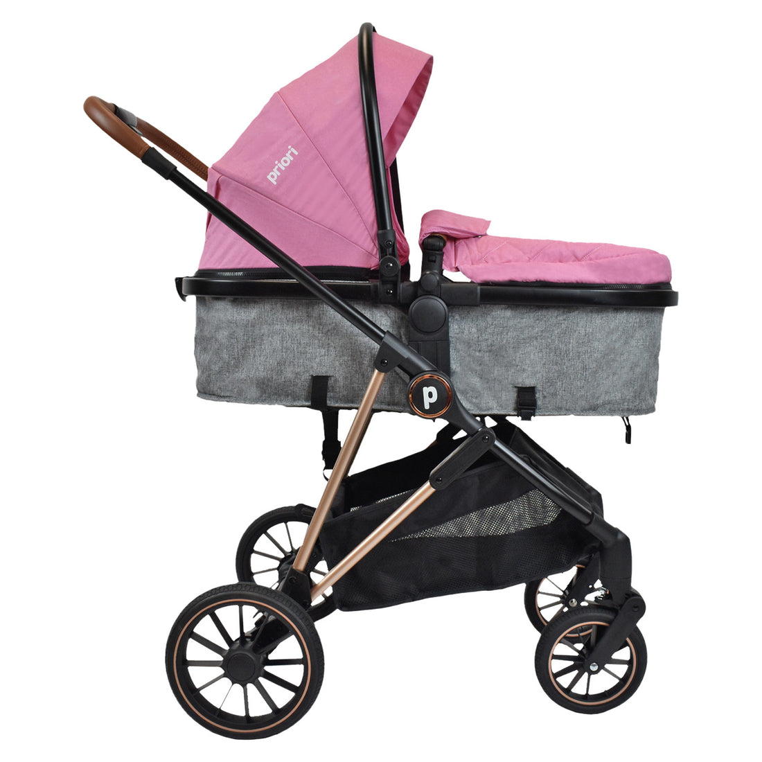 Coche Bebé Moisés Priori Ana Ts Rosado