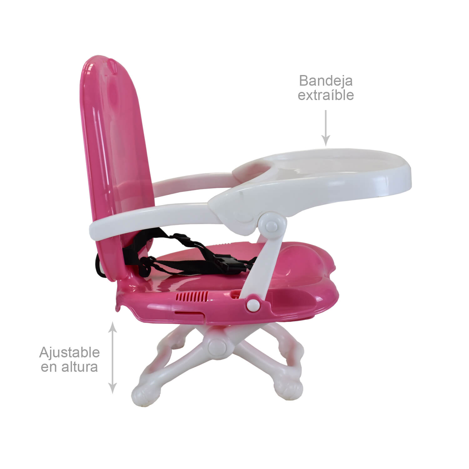 Silla Comerdor Booster Priori SCH001 Rosa
