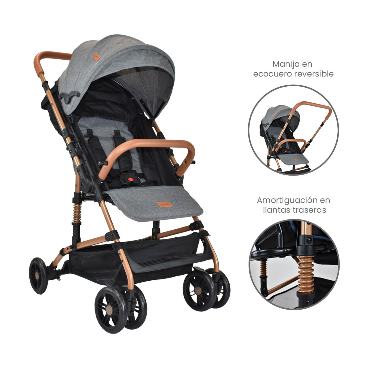 Coche Bebe Priori Viena Gris