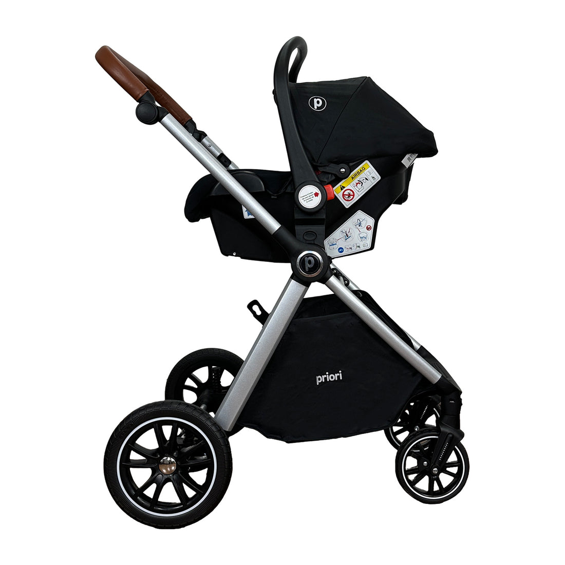 Coche Bebe Travel System Snow Priori Negro