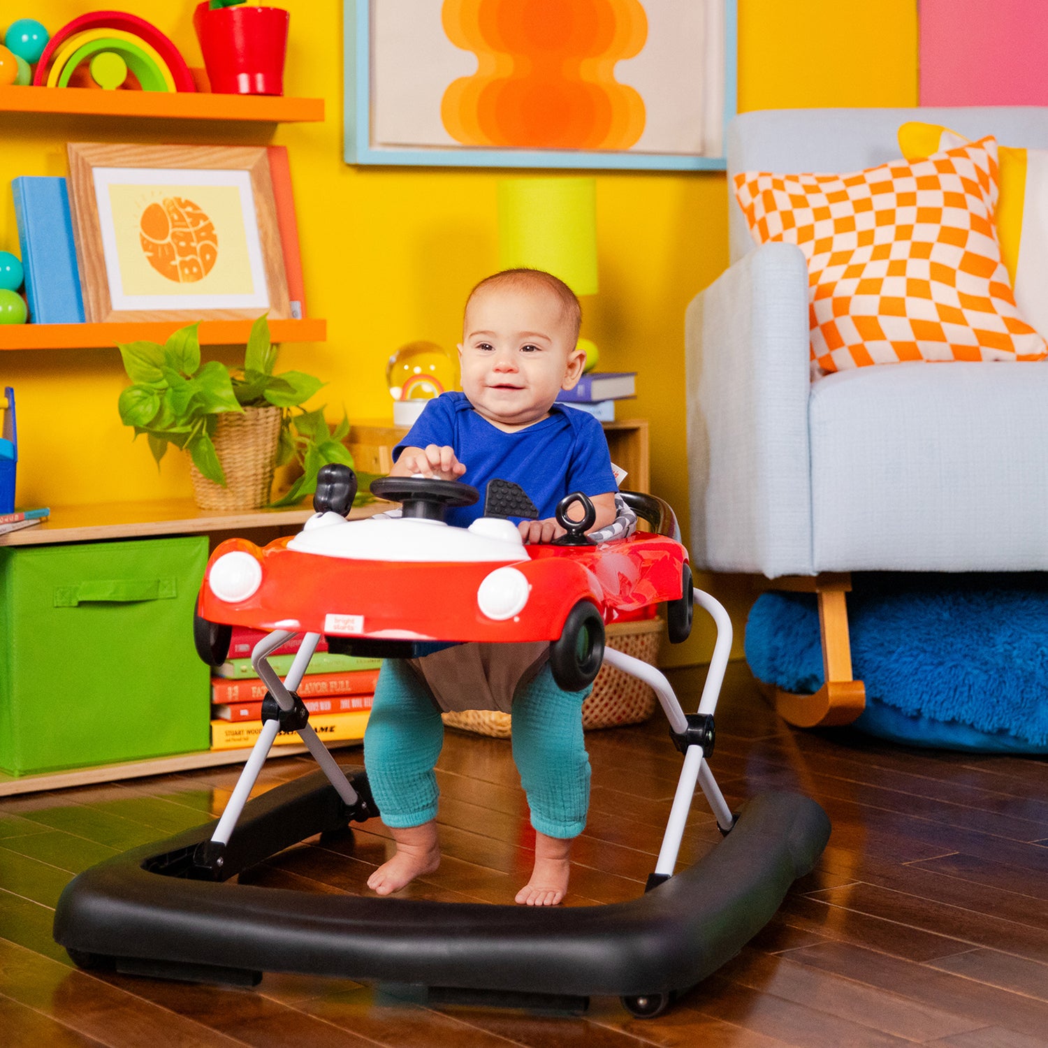 Caminador 3 en 1 Bebe Speedster Bright Starts Rojo