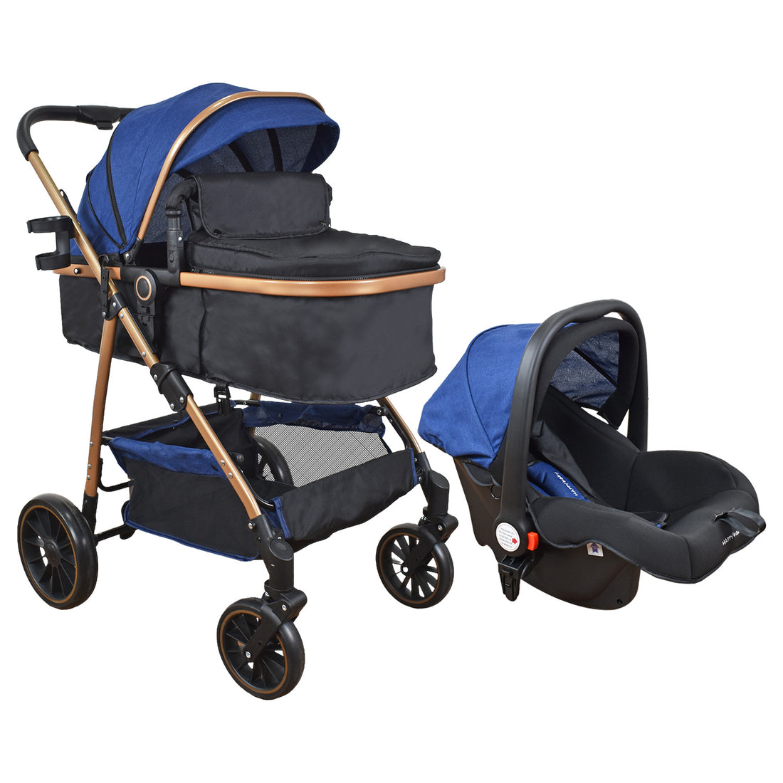 Coche Bebe Travel system Welly Happy Baby Azul