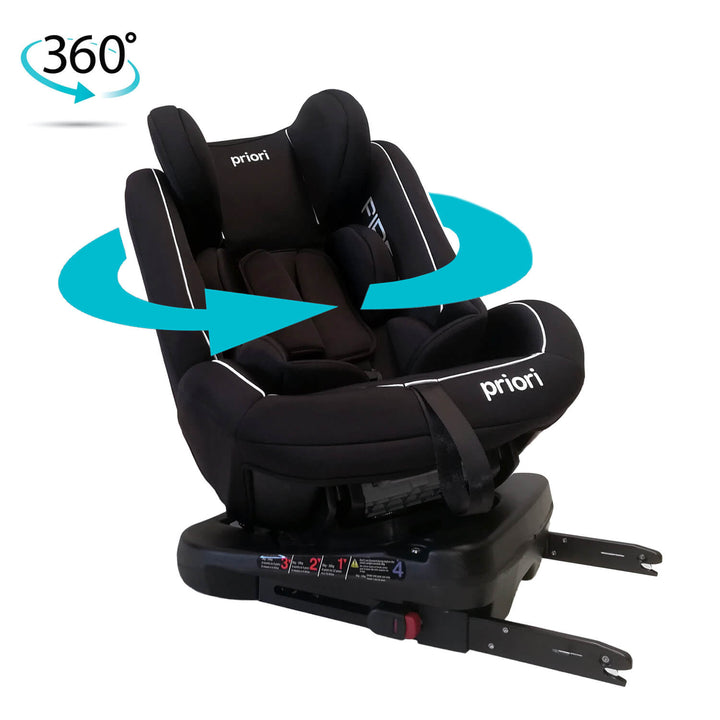 Silla Carro Bebe First 360° Negro Priori
