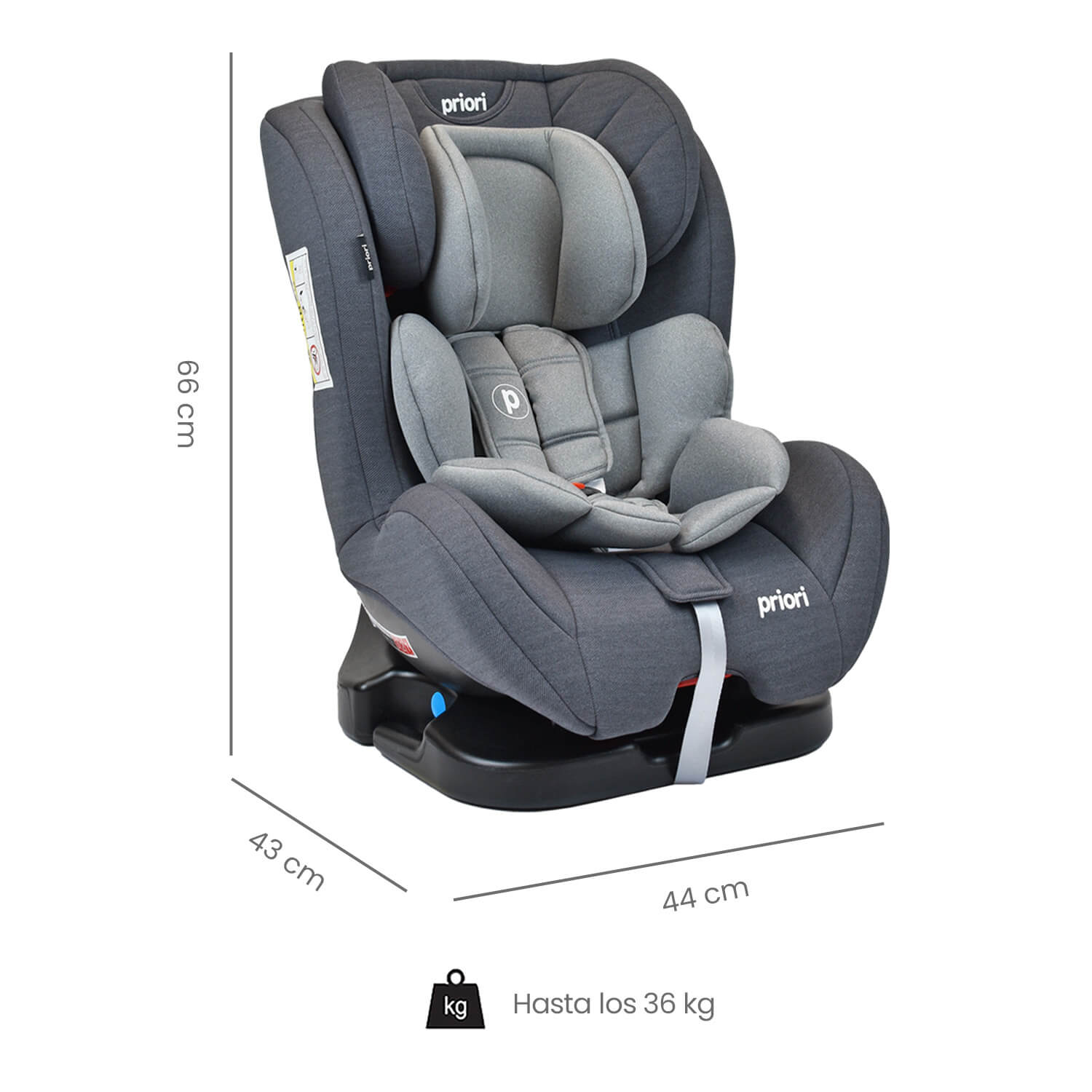 Silla para carro bebé Priori Prix Gris