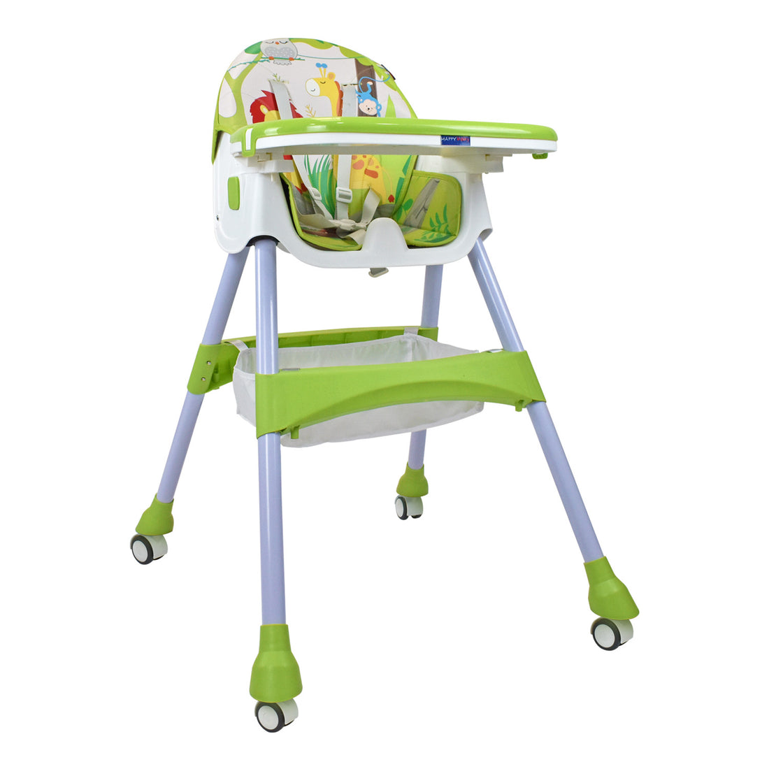 Silla Comedor Bebé 3en1 Happy Baby Bahamas Verde