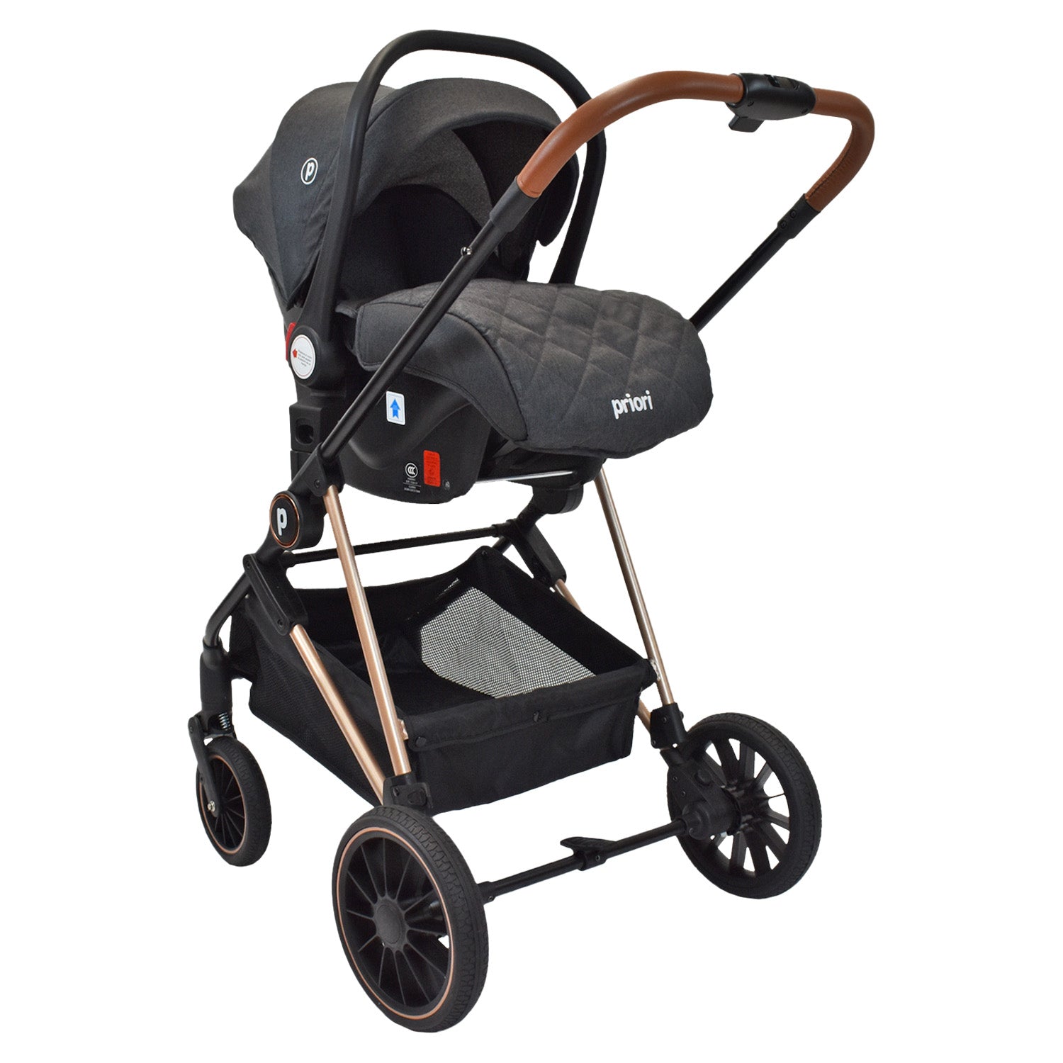 Coche Bebé Moisés Priori Ana Ts Gris Oscuro