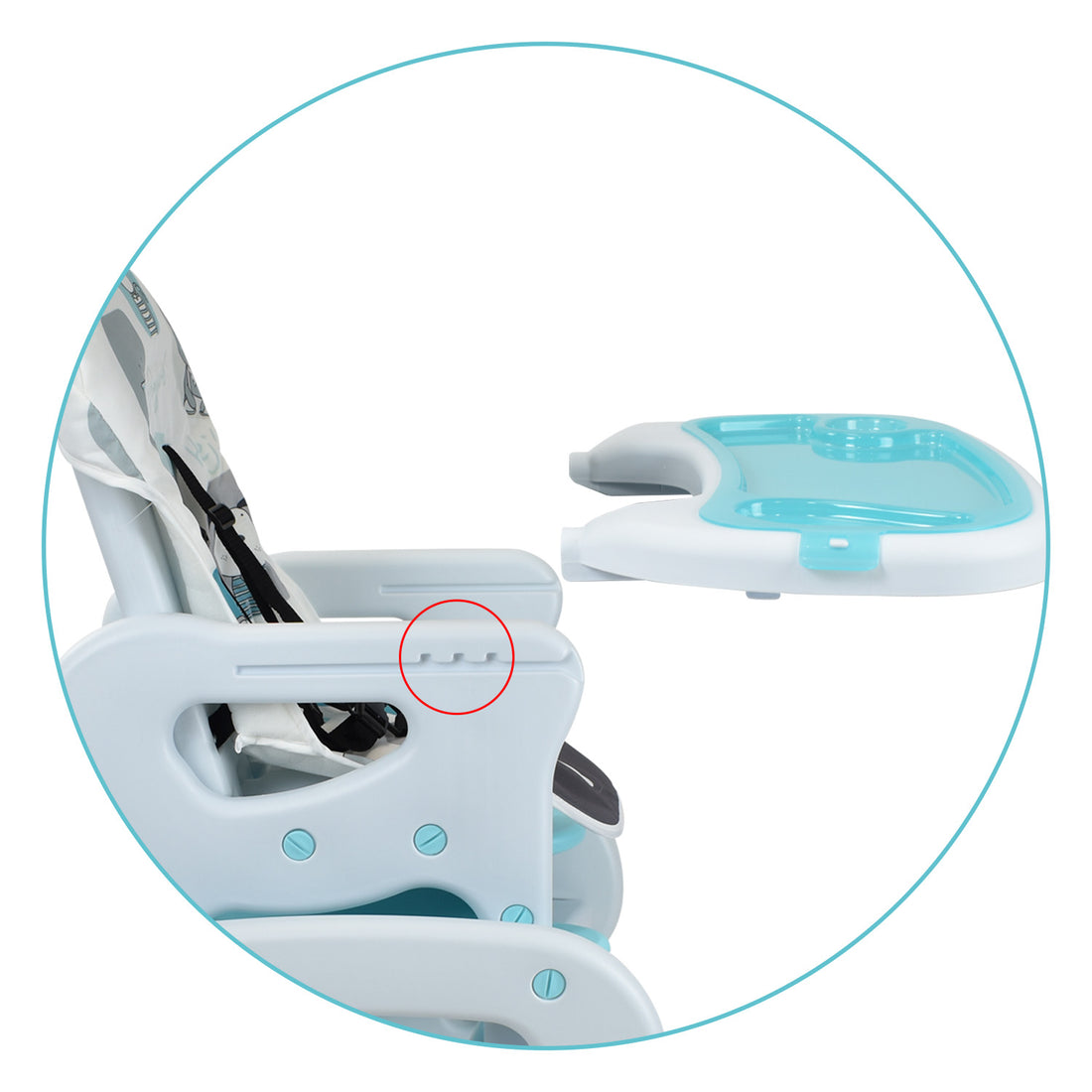Comedor Bebe Escritorio PCM-10 Animals Azul Priori
