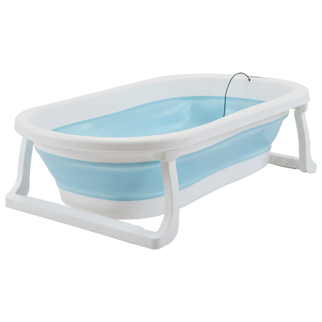 Bañera Bebé Happy Baby Con Cojín Y Termómetro Hawai Plus Azul