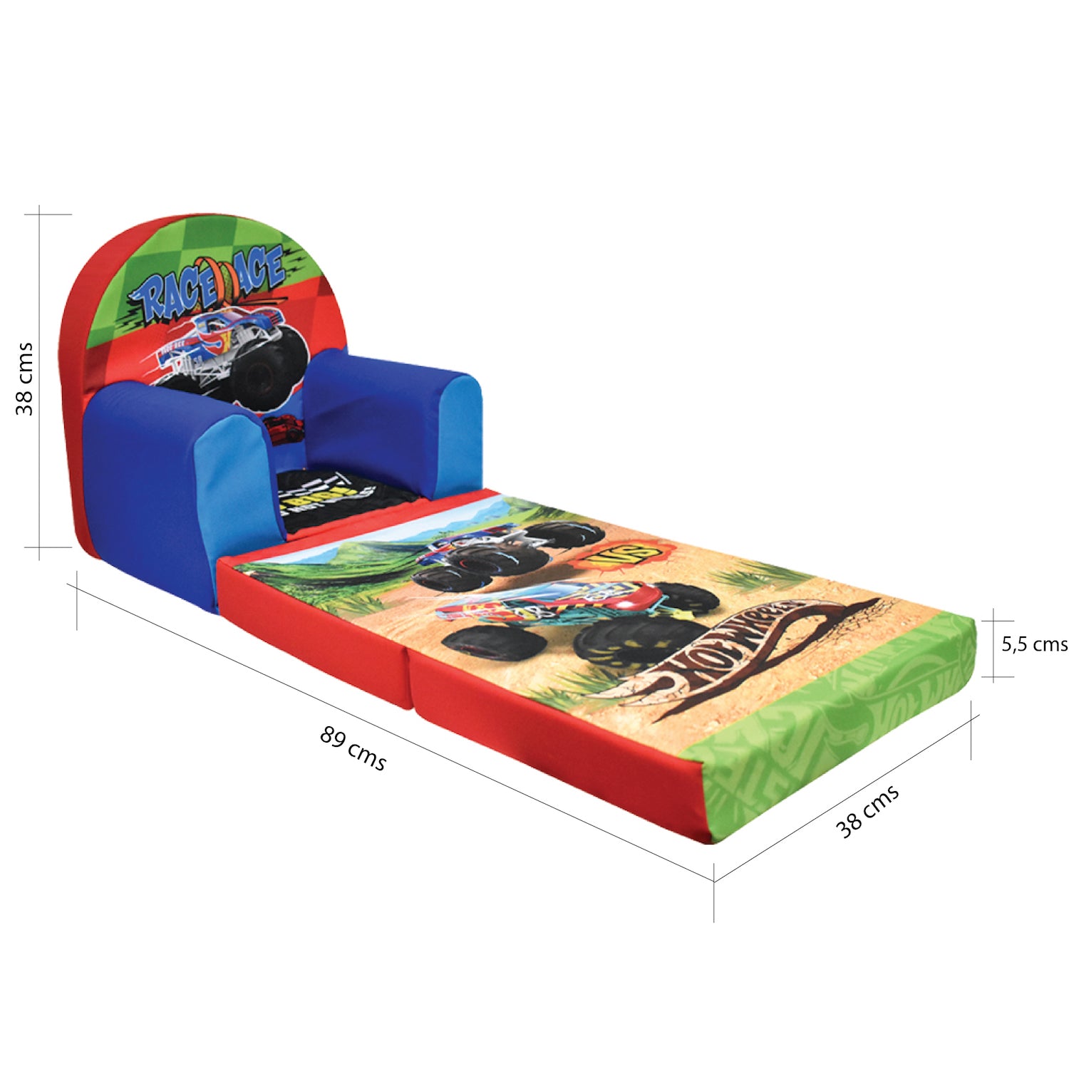 Sillón Infantil Converticama Hotwheels