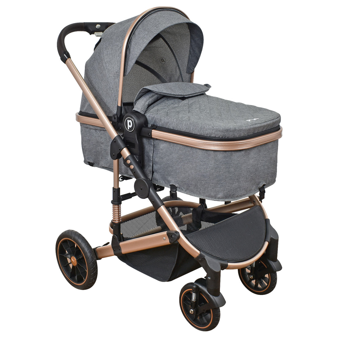 Coche Bebe 4 en 1 Travel System Cris Priori Gris