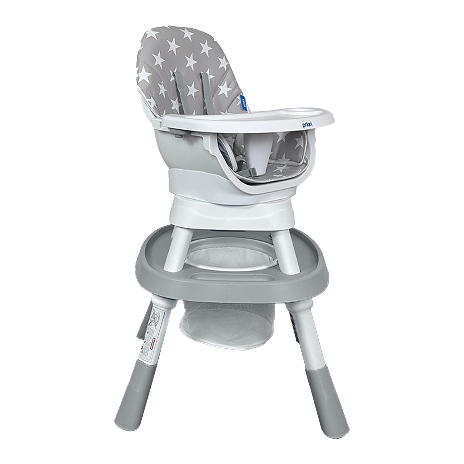 Silla Comedor bebé 12 en 1 con Giro 360 Yae de Priori Gris