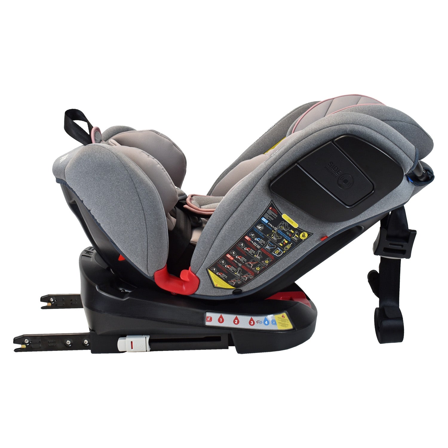Silla De Carro Bebe Twist Con Isofix Rosado  Priori