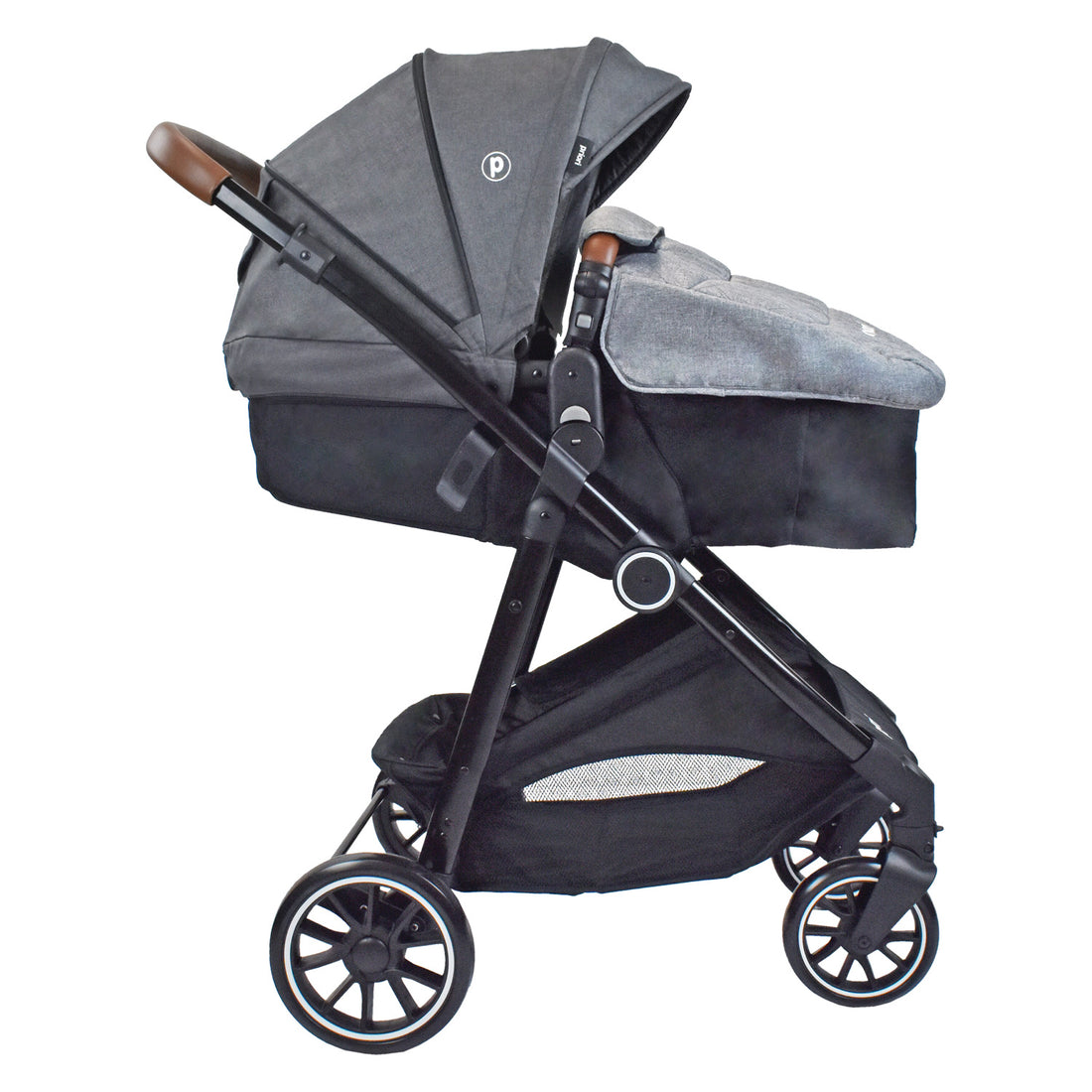 Coche bebé Travel System Aria T Priori Gris Oscuro