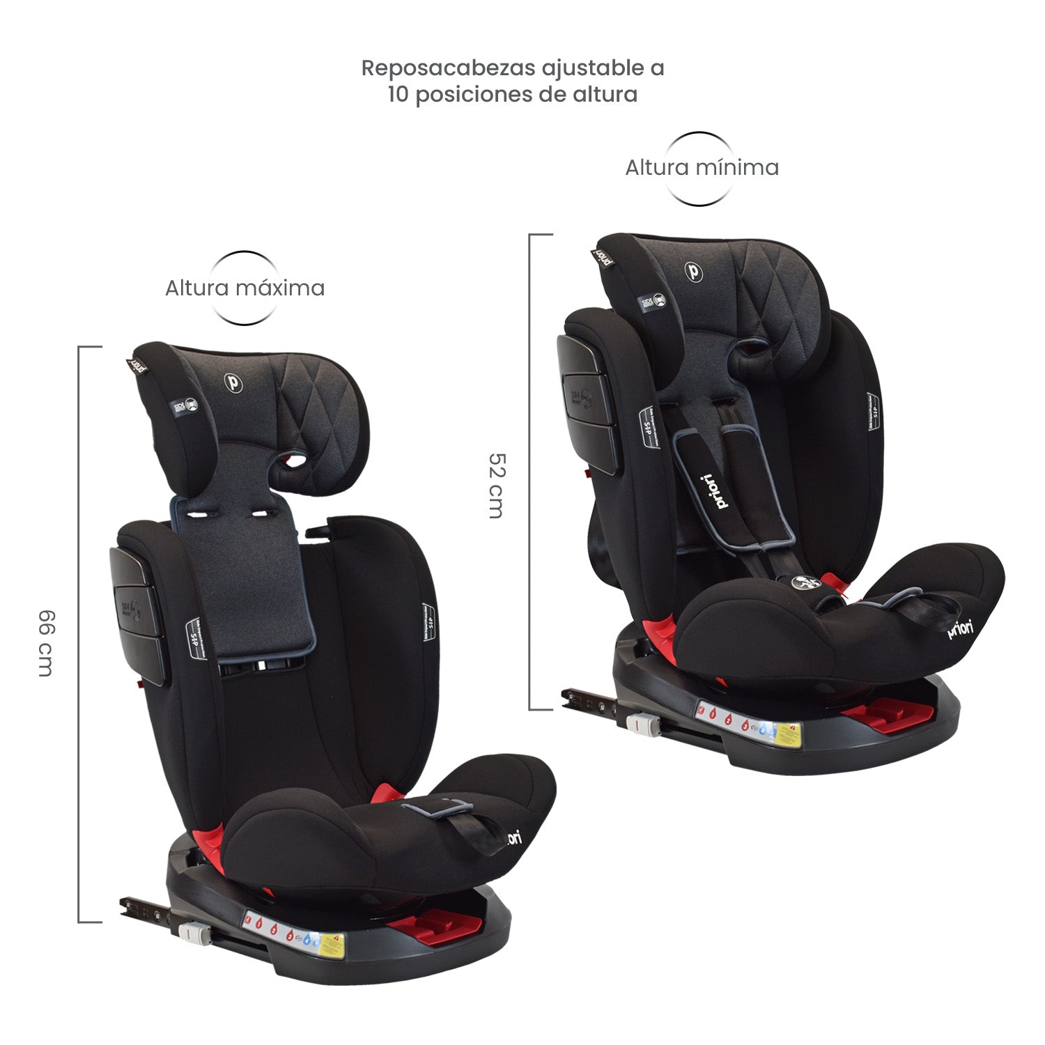 Silla De Carro Bebe Twist Con Isofix Negra  Priori