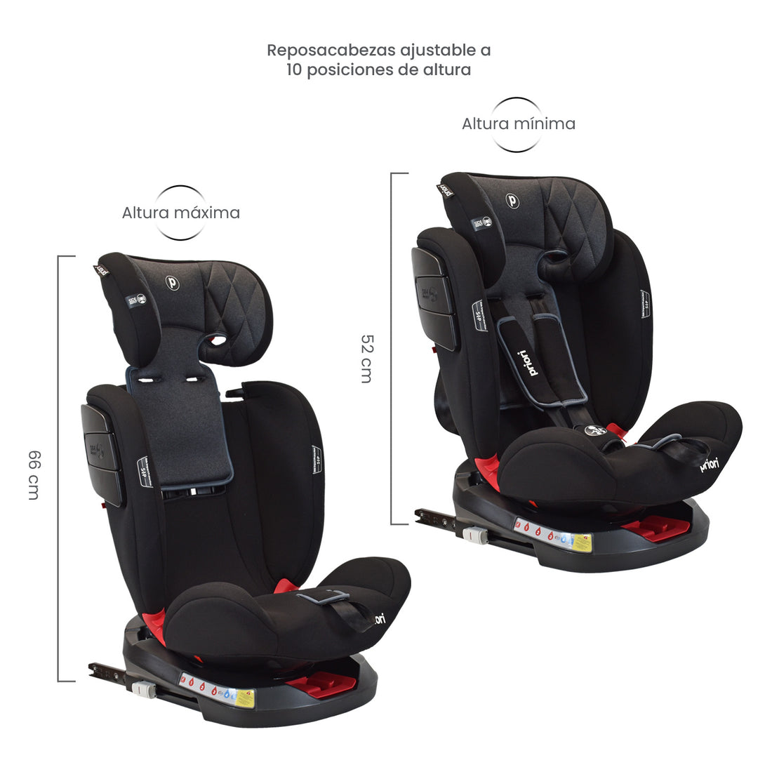 Silla De Carro Bebe Twist Con Isofix Negra  Priori