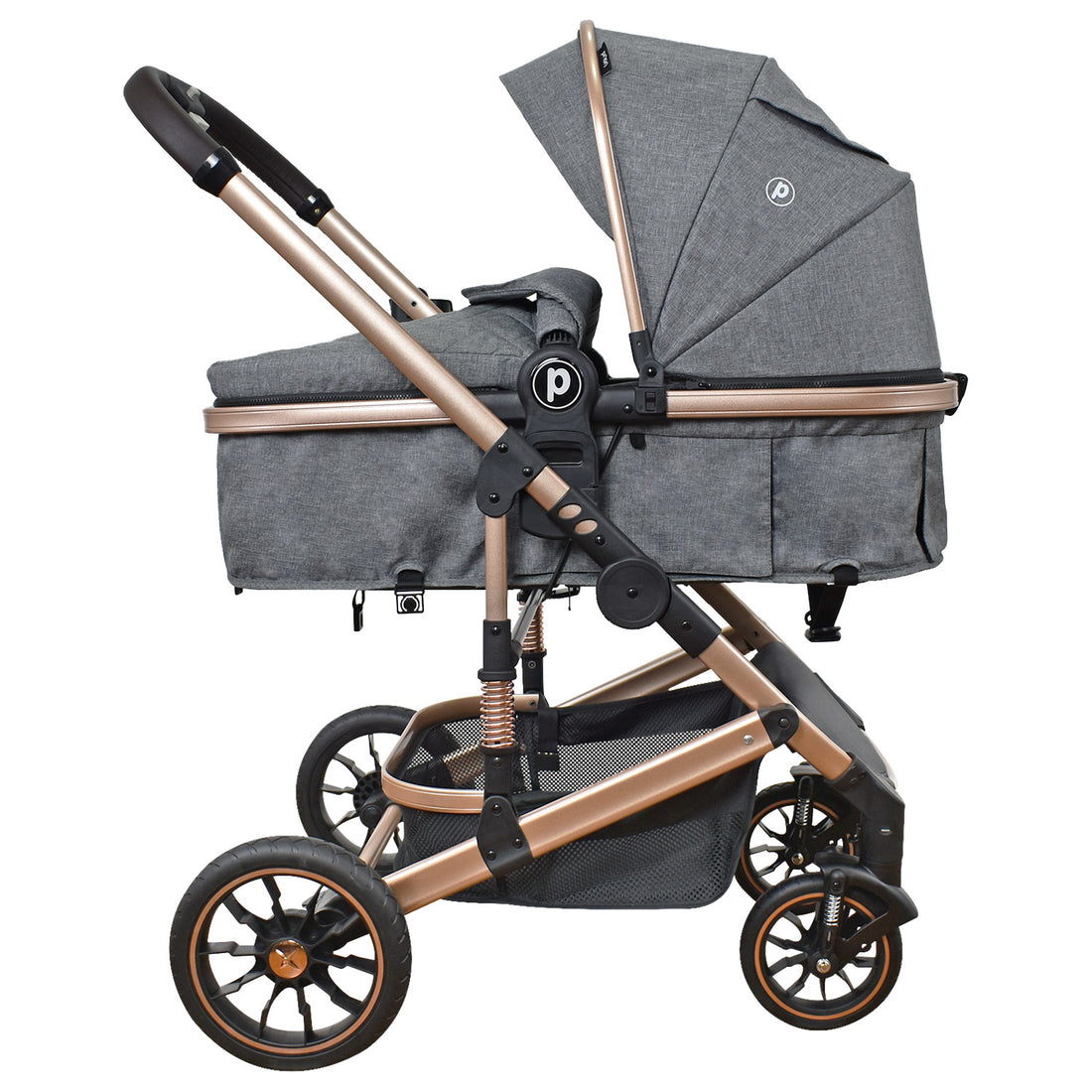 Coche Bebe 4 en 1 Travel System Cris Priori Gris