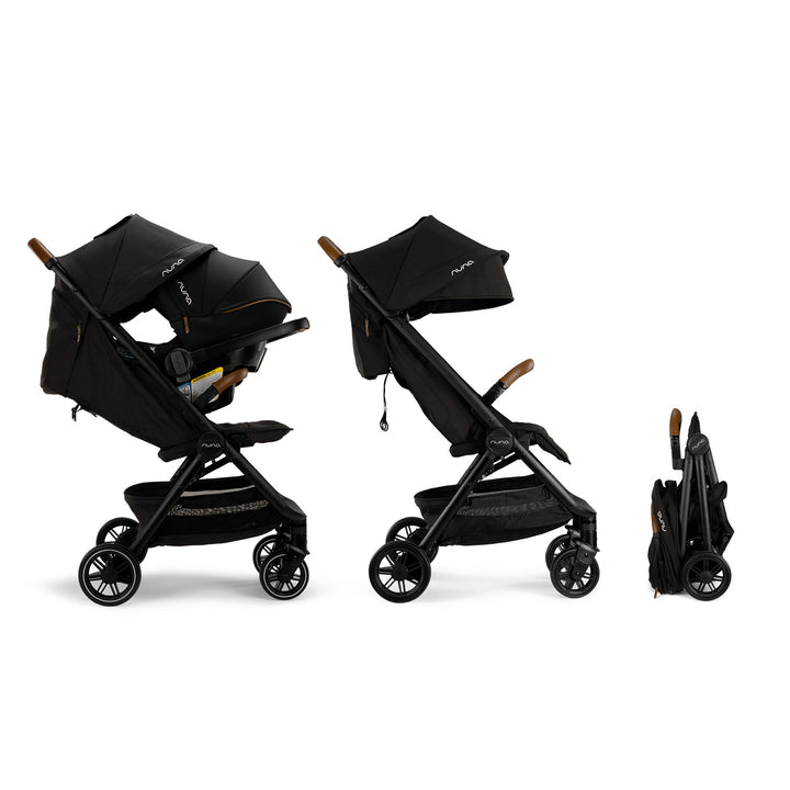 Coche Bebe Nuna Ultracompacto + Huevito Caviar
