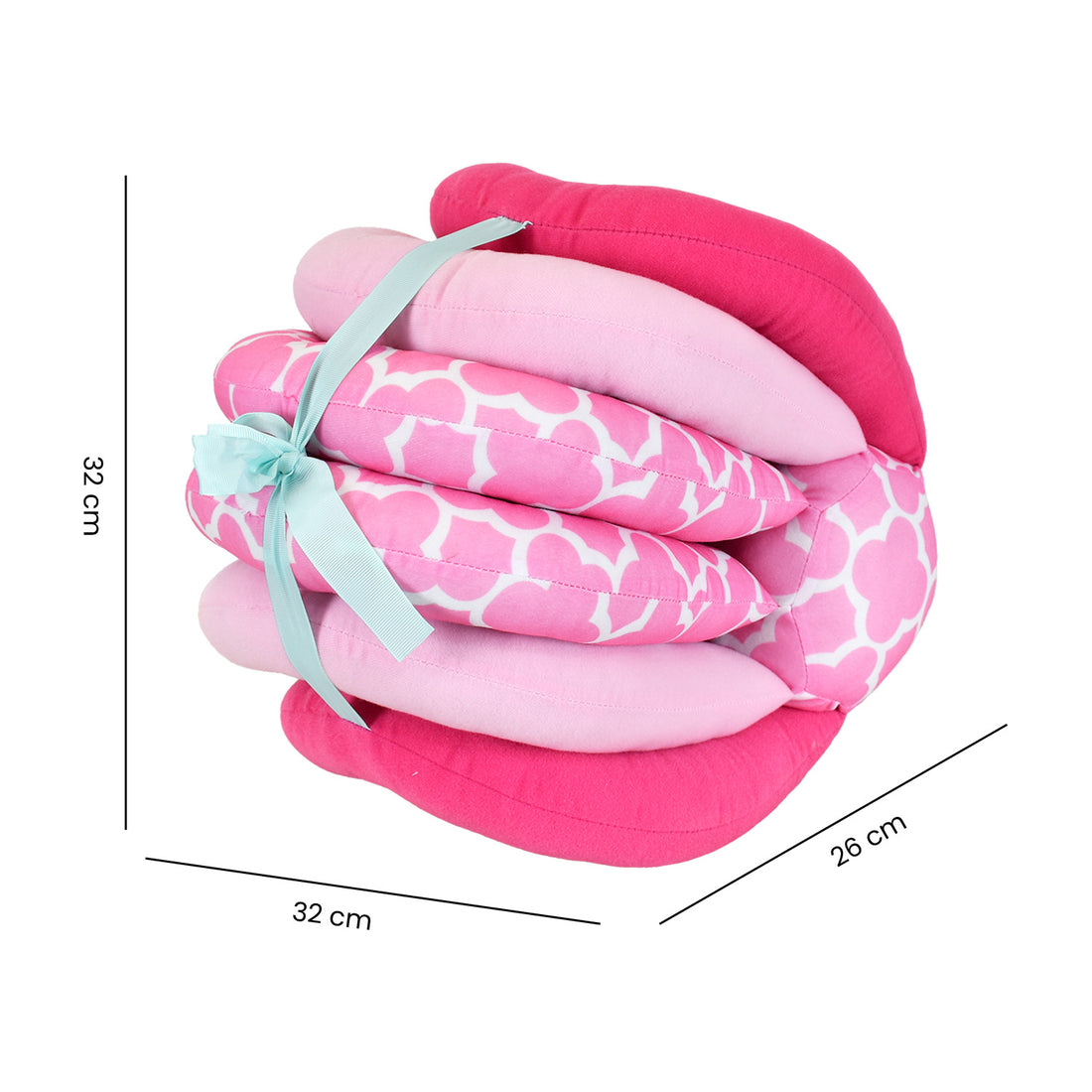 Almohada de Lactancia Ajustable Rosa Premium Baby PB-L102PK