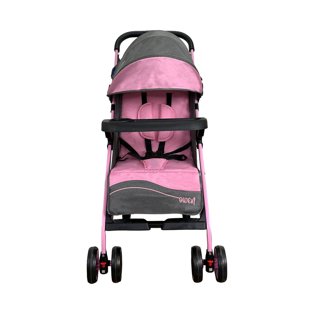 Coche Paseador Owen Happy Baby Rosado