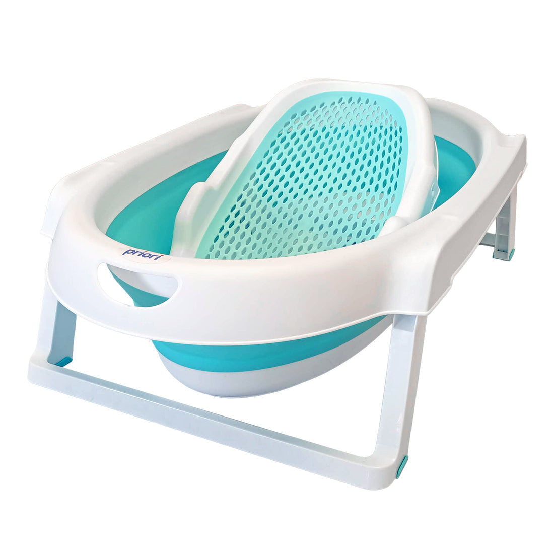 Bañera Bebe Plegable Portatil Suiza Priori Verde