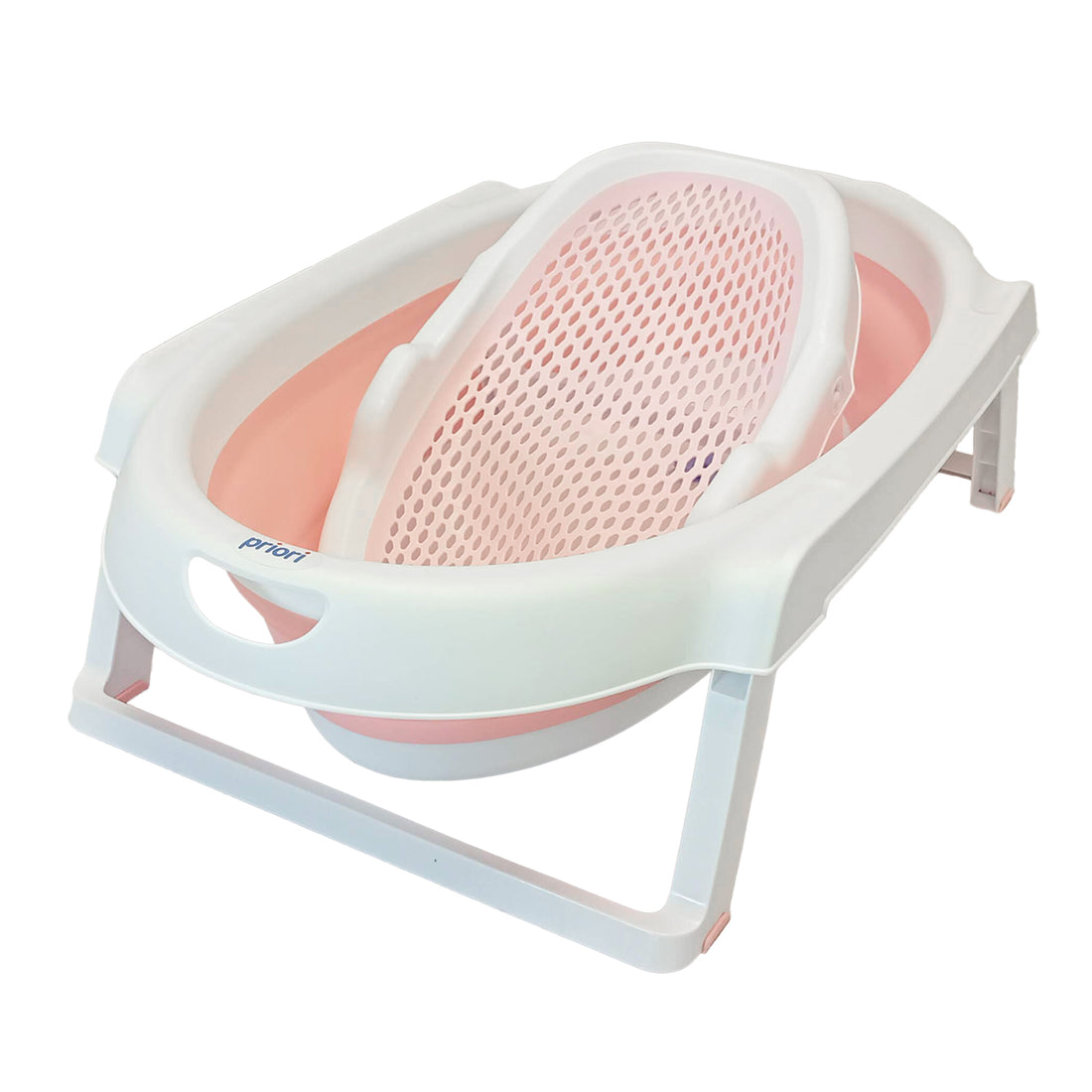 Bañera Bebe Plegable Portatil Suiza Priori rosa (Empaque Deteriorado)