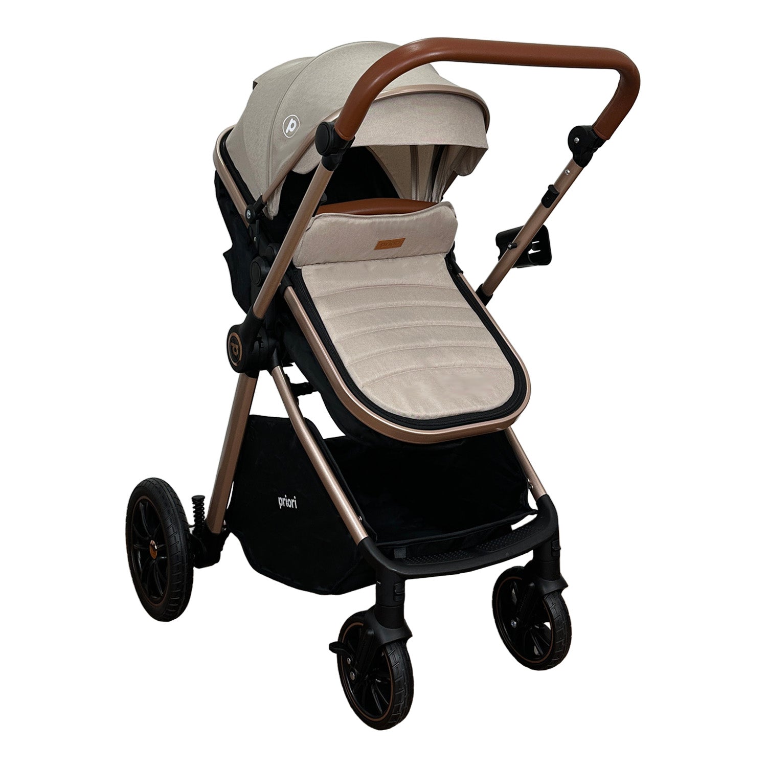 Coche Bebe Travel System Snow Priori Beige