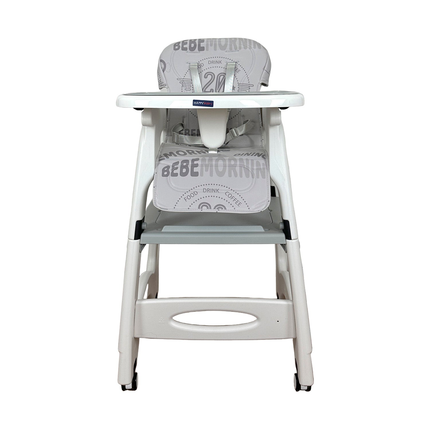 Silla Comedor Bebe Duna Happy Baby Gris