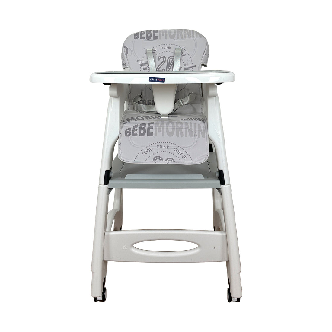 Silla Comedor Bebe Duna Happy Baby Gris