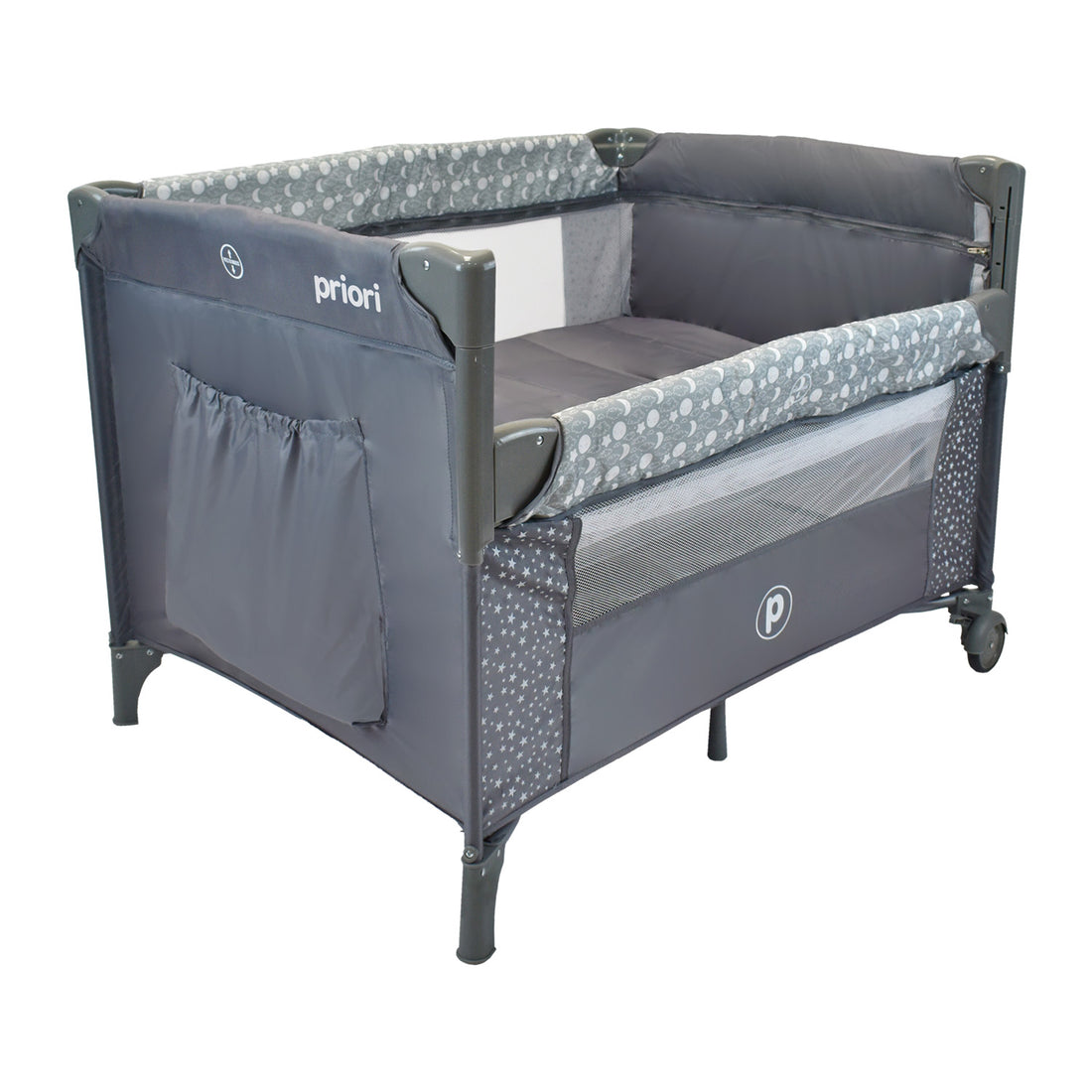 Combo Coche Nova Gris+Cuna Ariel Octopus Priori Gris