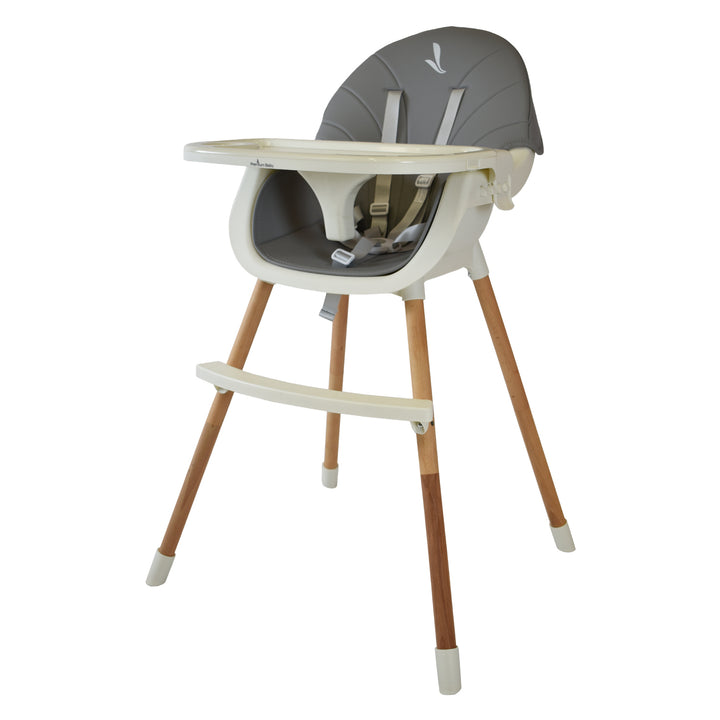 Silla comedor bebe 2en1 Premium Baby Alabama Gris (Empaque Deteriorado)