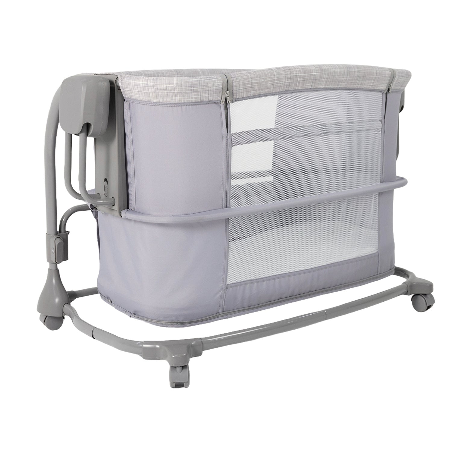 Cuna Colecho de Lujo Bebé 3en1 Gris PB23101 Priori