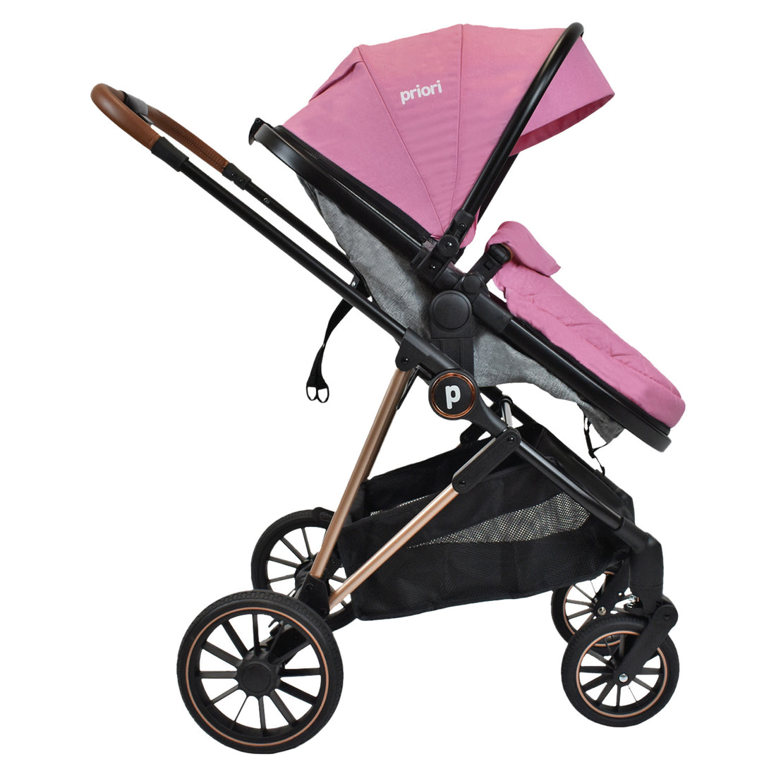 Coche Bebé Moisés Priori Ana Ts Rosado