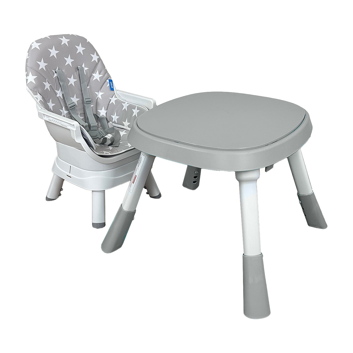 Silla Comedor bebé 12 en 1 con Giro 360 Yae de Priori Gris