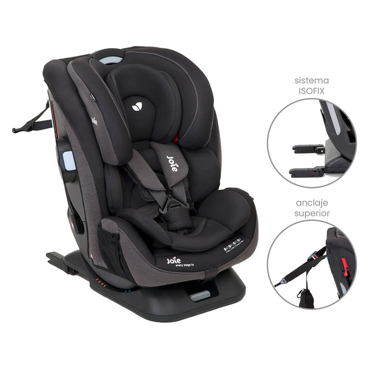 Silla Carro bebe Joie Isofix Every Stage Fx Coal