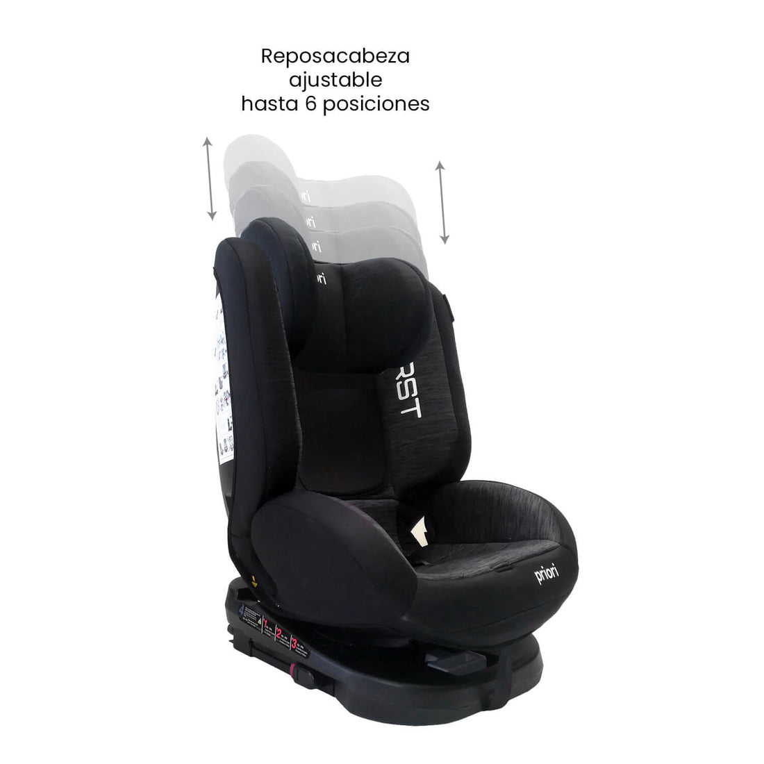 Silla Carro Bebe First 360° Gris Priori
