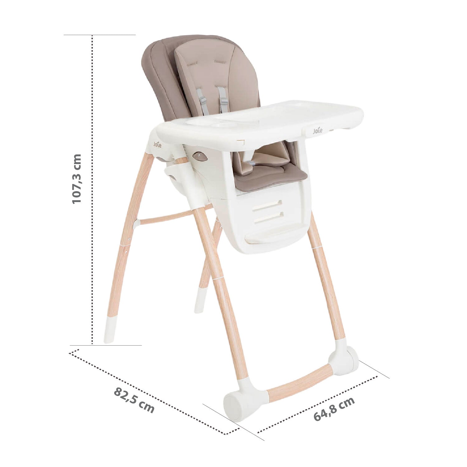 Comedor Bebe 6 en 1 Multiply Joie Walnut wood