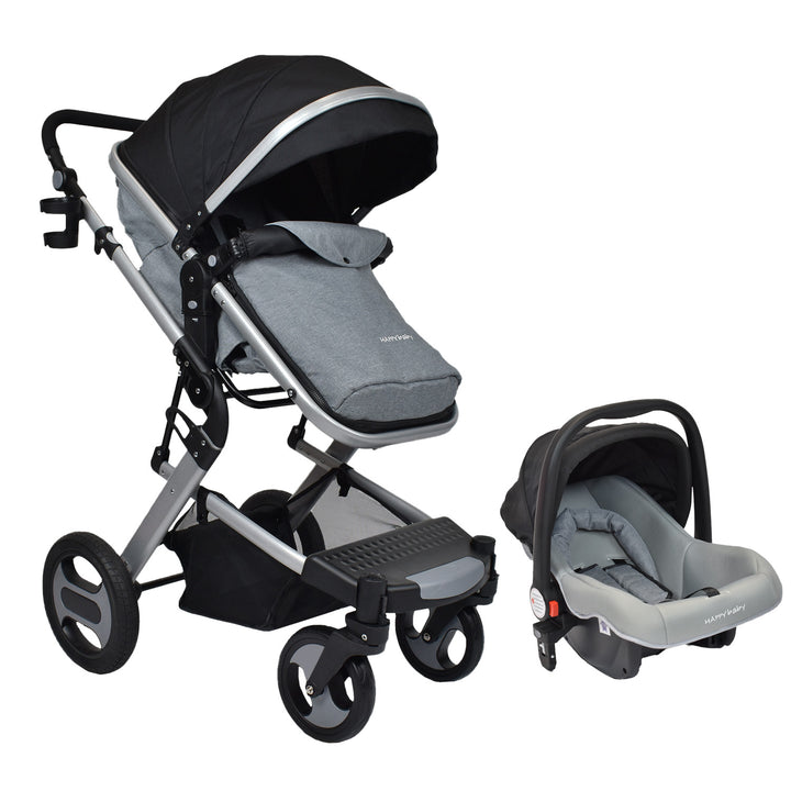 Coche Bebe Moisés Wow Ts Happy Baby Negro