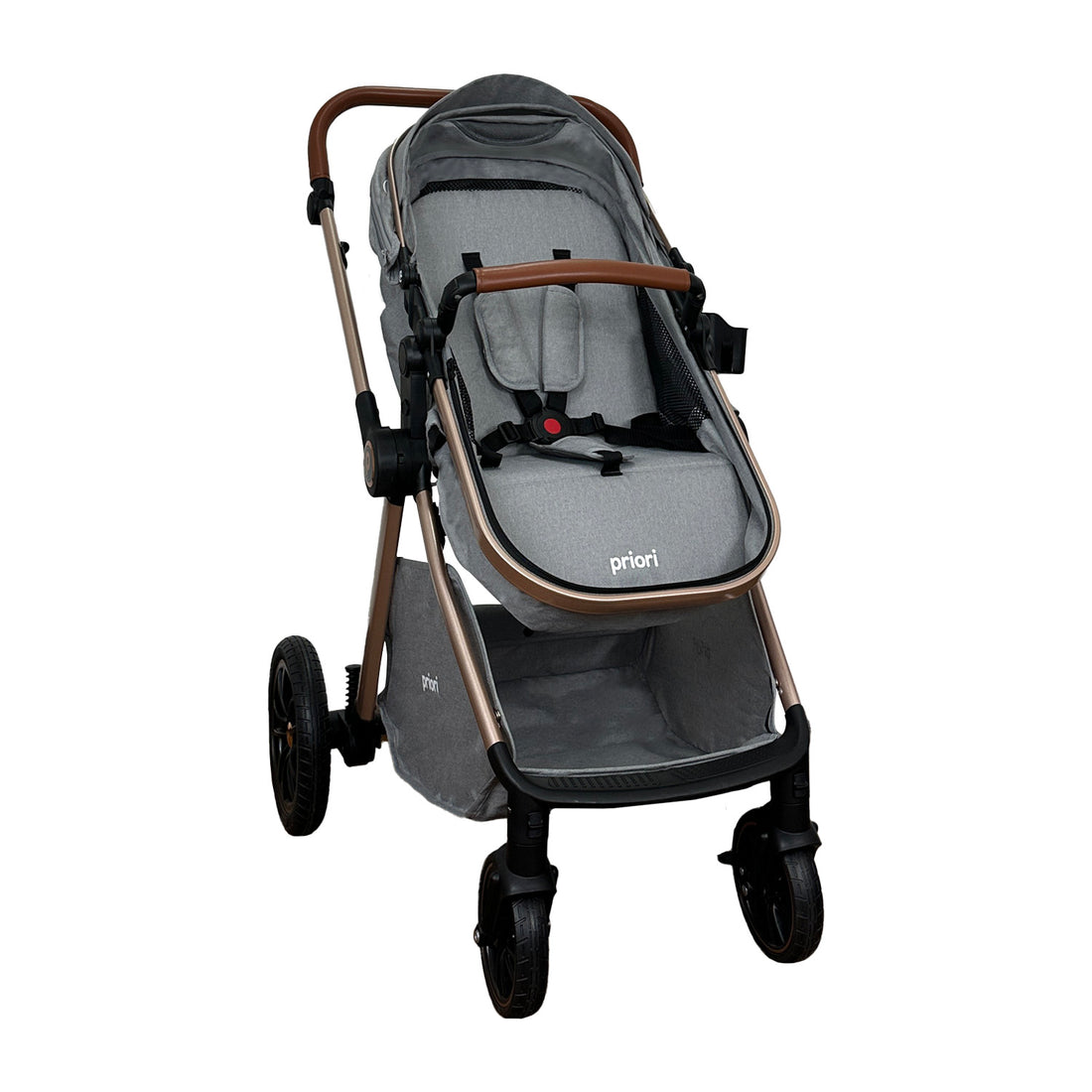 Coche Bebe Travel System Snow Priori Gris