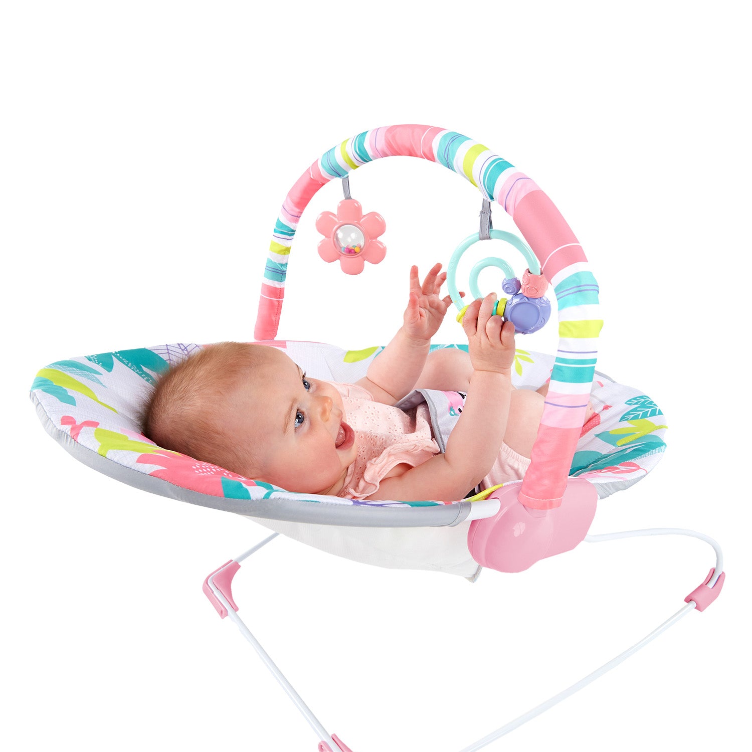Silla Mecedora Rosa Safari Bebe12228  Bright Starts
