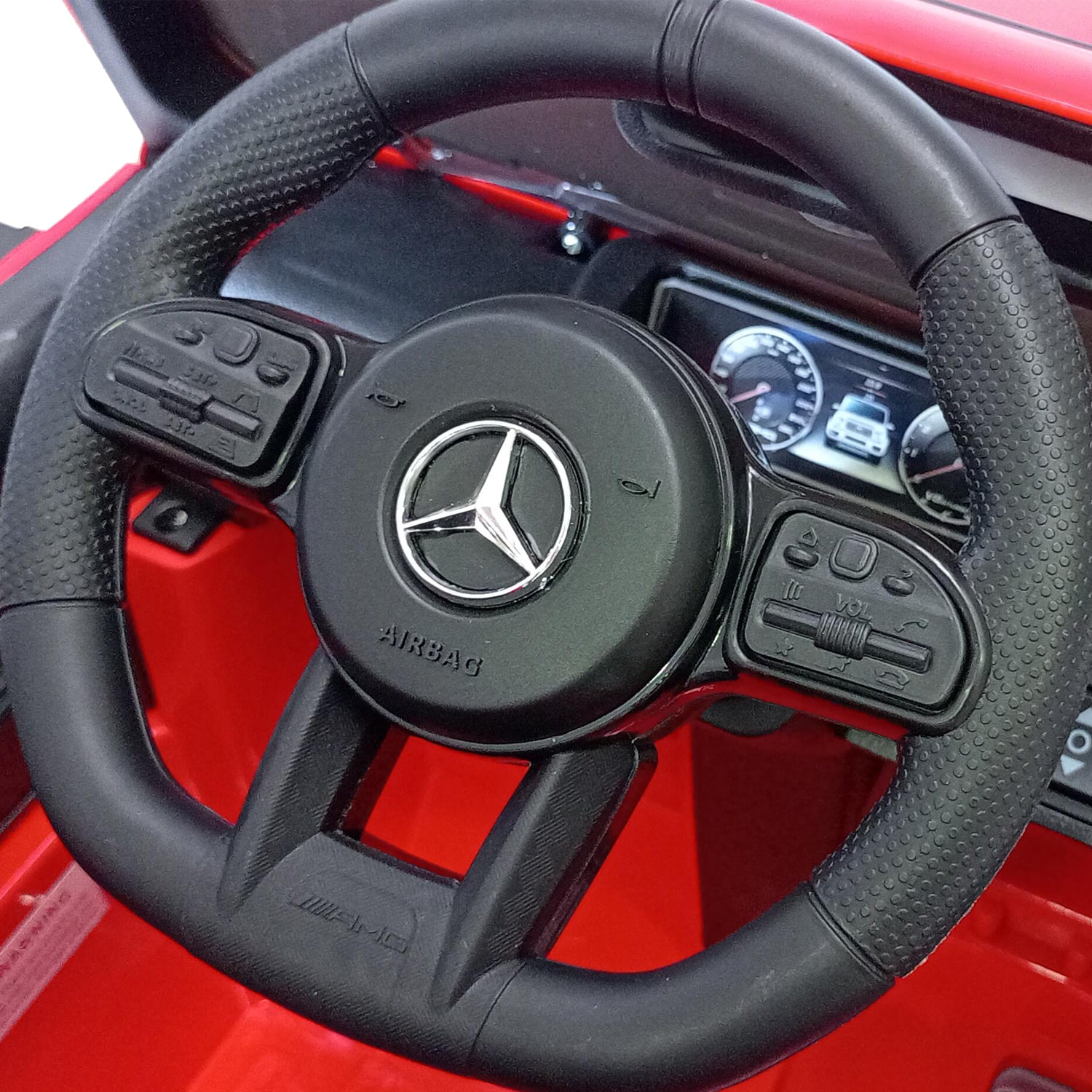 Carro montable con control Mercedes Benz Rojo LQ003