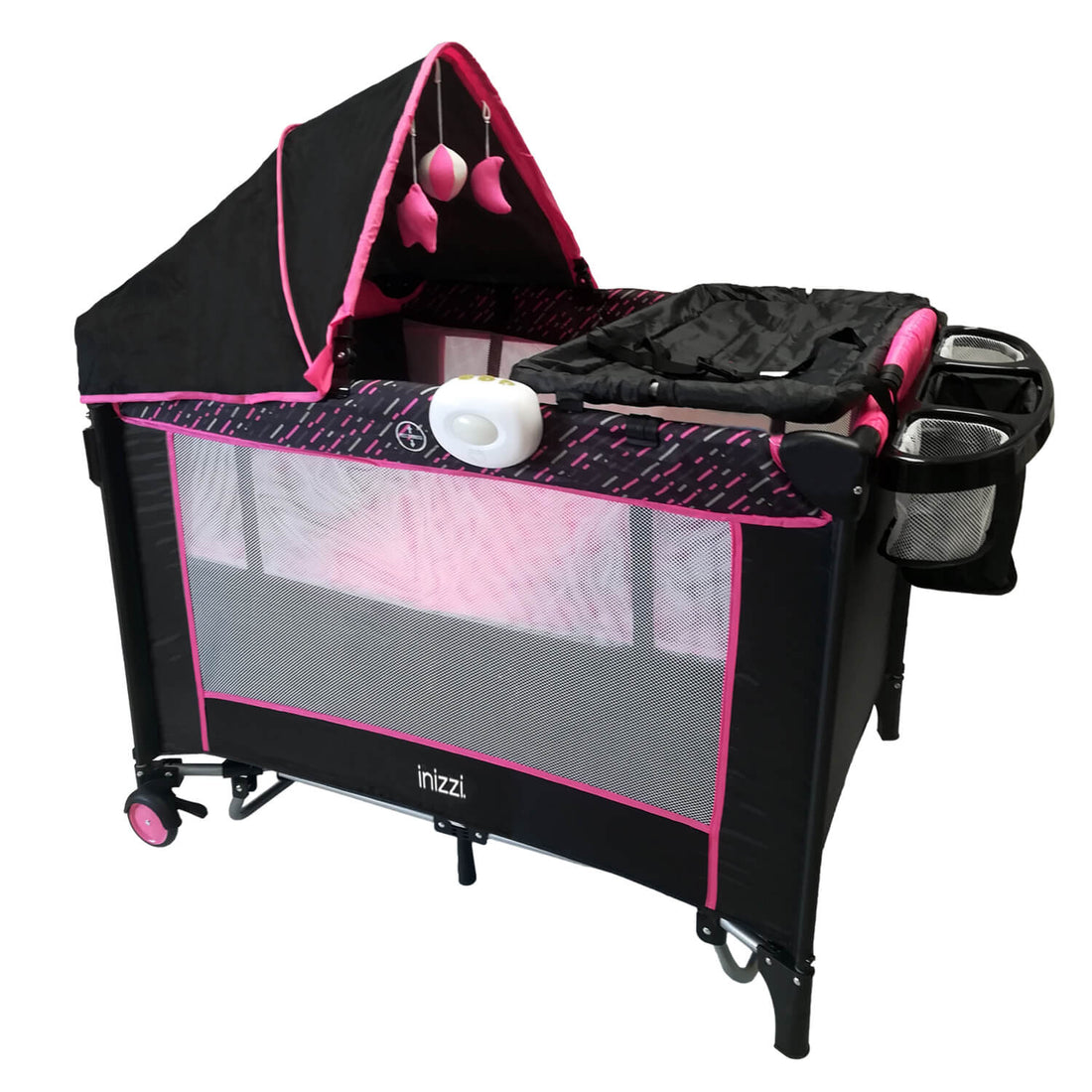 Corral Cuna Bebe Mecedora Inizzi Astra Rosa