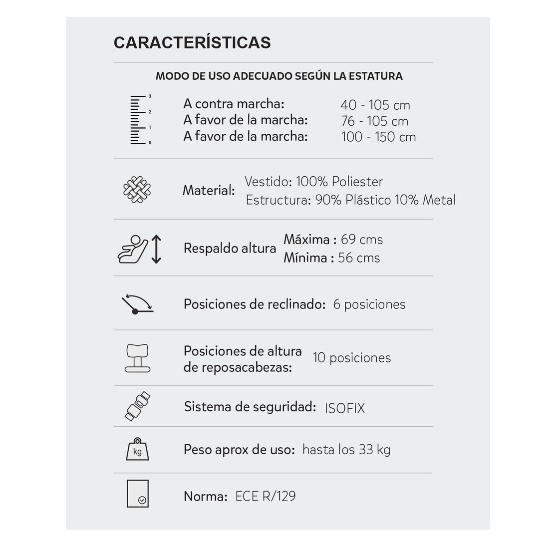 Silla Carro Bebe Priori I Hero Gris