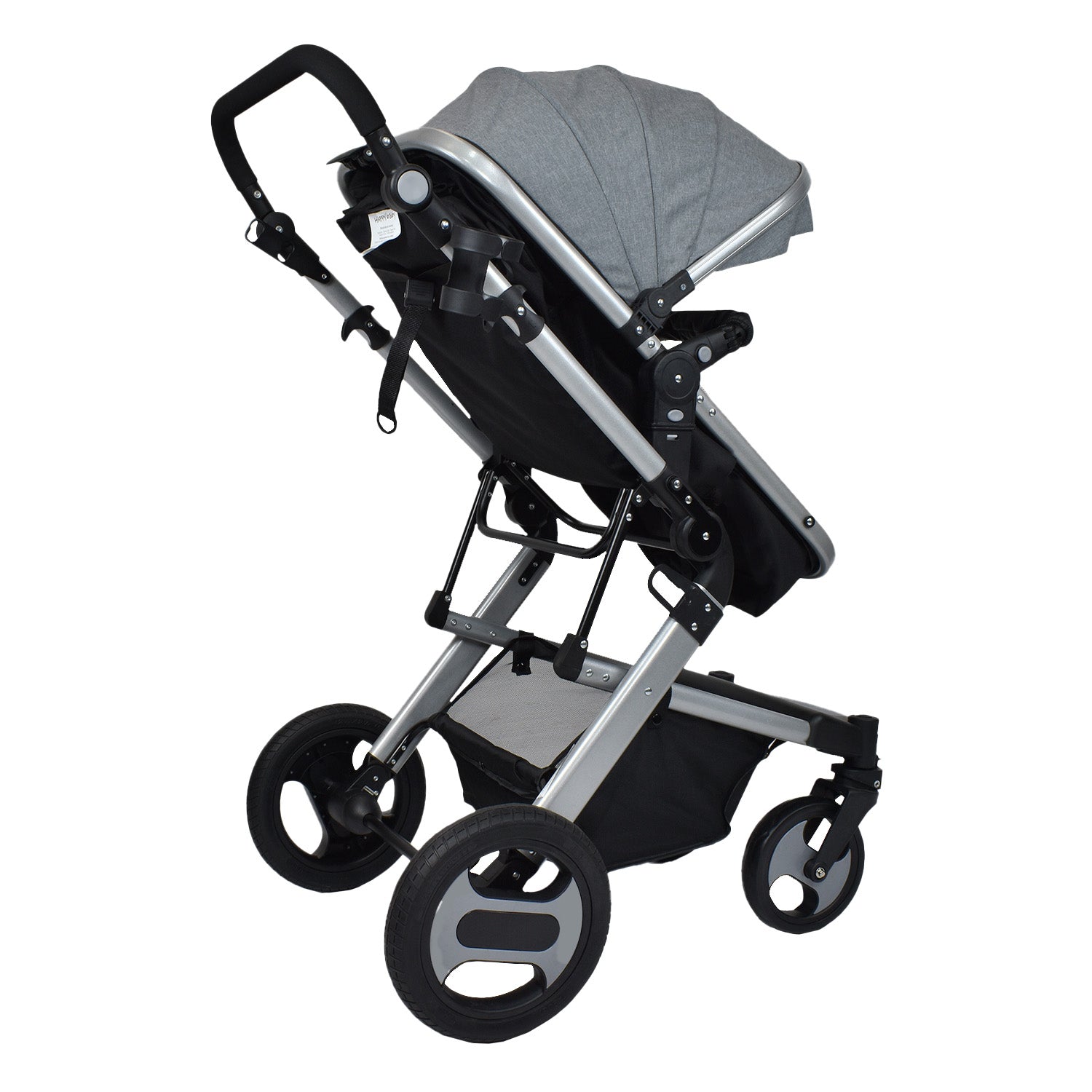 Coche Bebe Moisés Wow Ts Happy Baby Gris