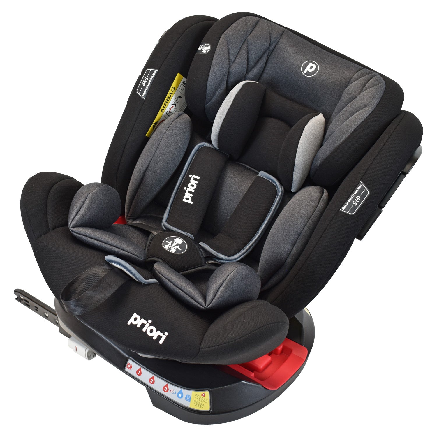 Silla De Carro Bebe Twist Con Isofix Negra  Priori