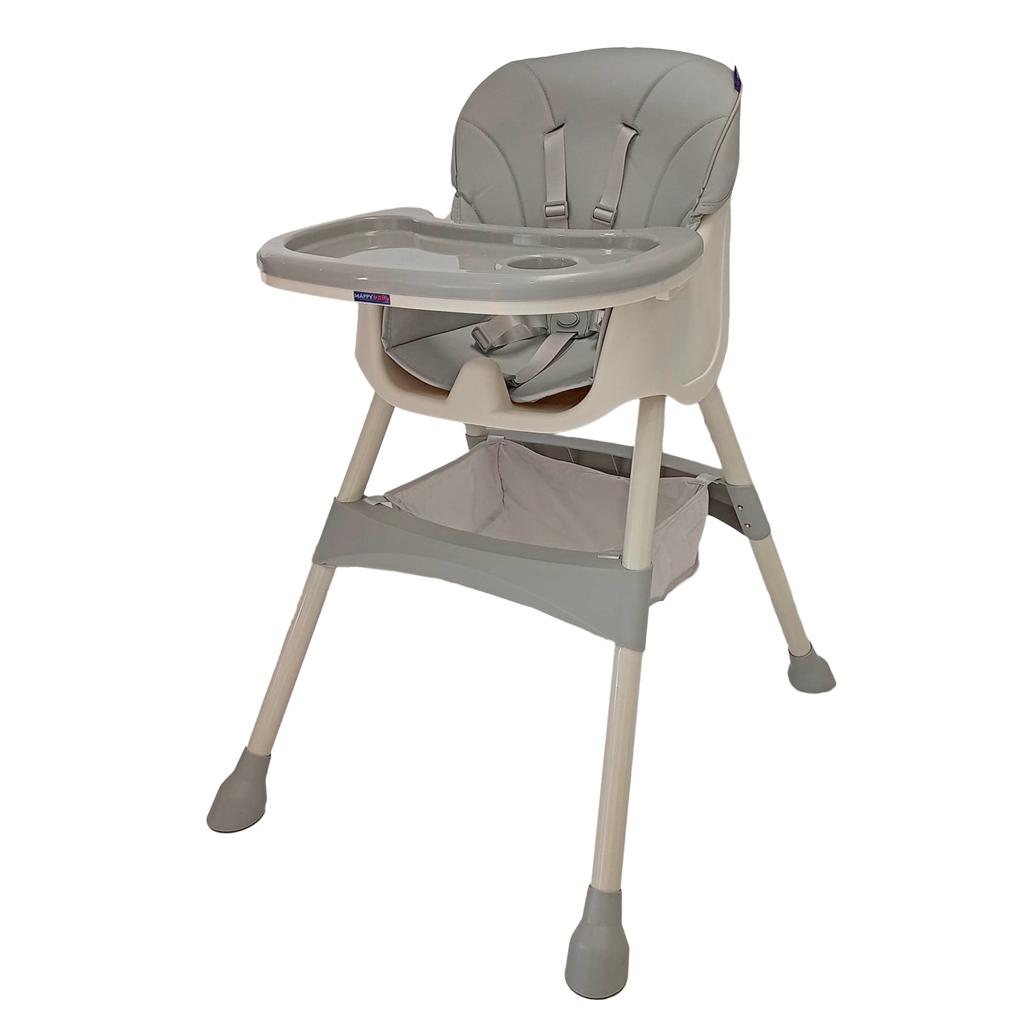Silla comedor bebe 3en1 Happy Baby York Gris