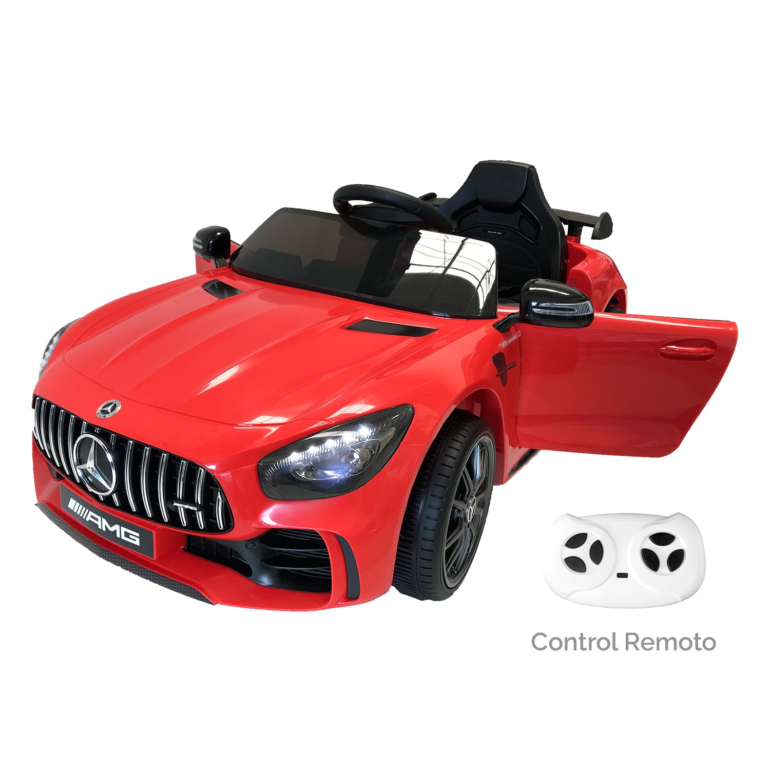 Carro montable con control Mercedes Benz rojo LQ006