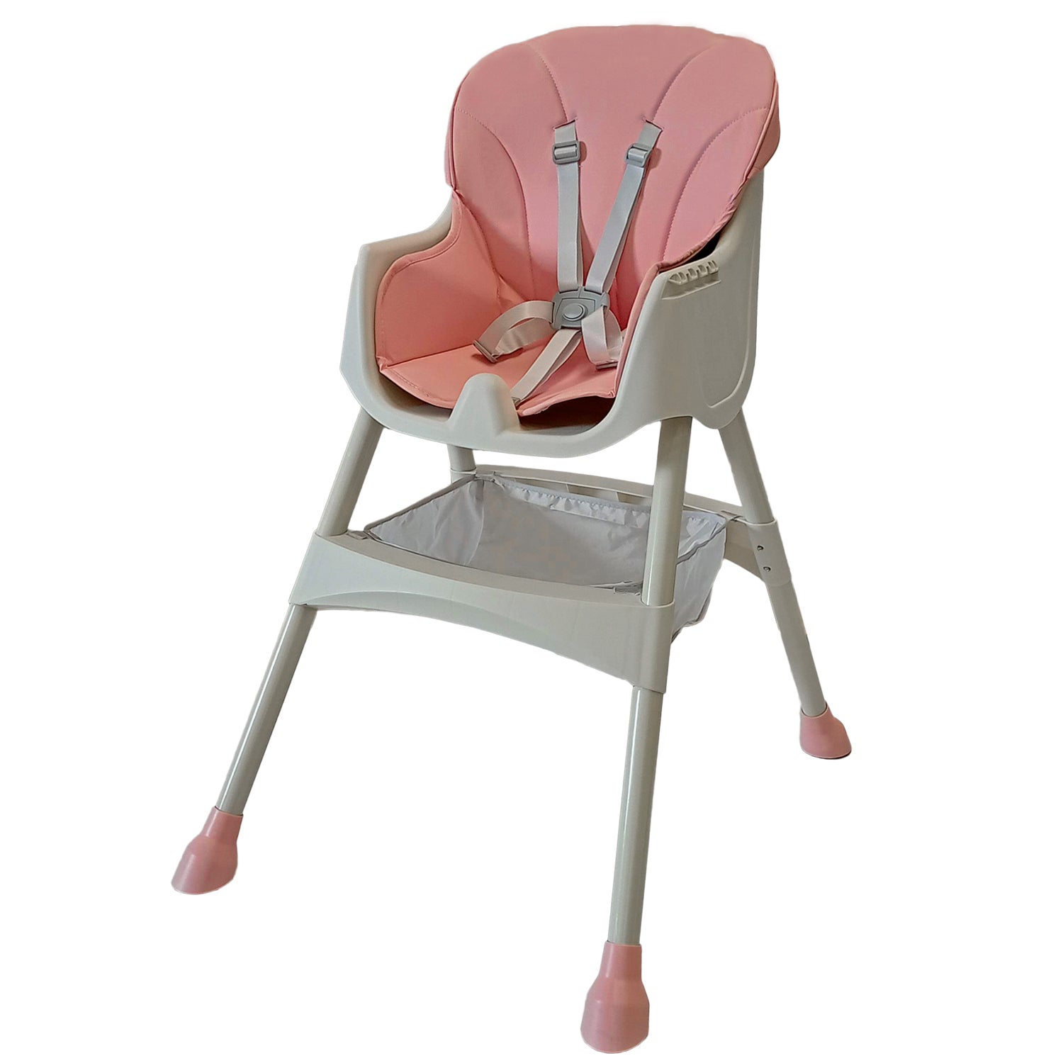 Silla comedor bebe 3en1 Happy Baby York Rosa